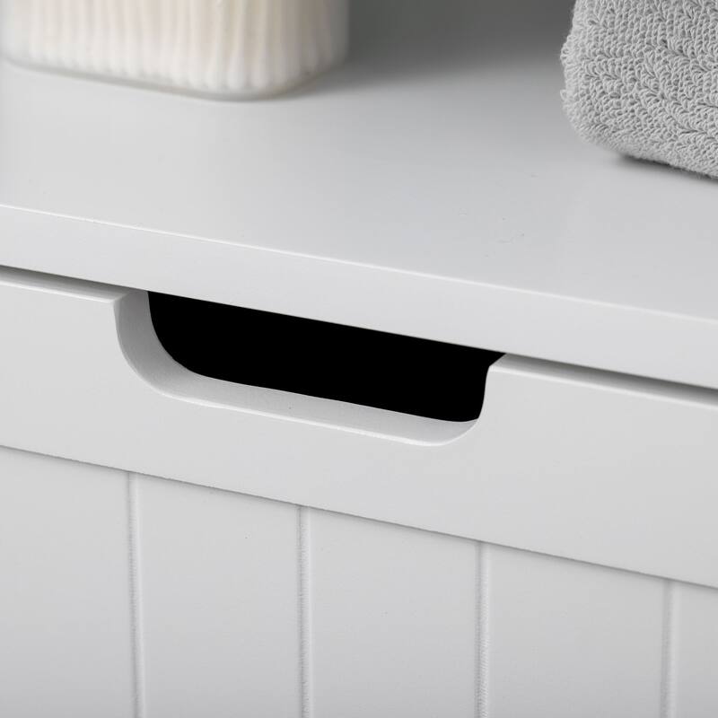 kleankin Bathroom Storage Cabinet Freestanding Bathroom Storage Organizer with Drawer and Adjustable Shelf , White - N/A