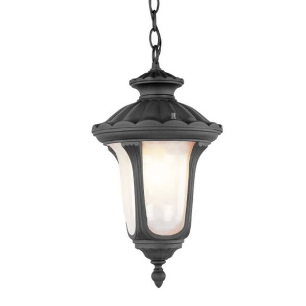 slide 2 of 3, Livex Lighting Oxford 3 Light Outdoor Pendant