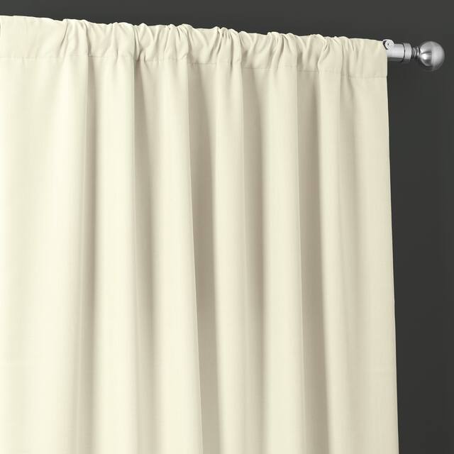 Exclusive Fabrics Italian Faux Linen Curtain (1 Panel)