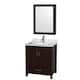 Option Espresso / White Carrara Marble Top / Brushed