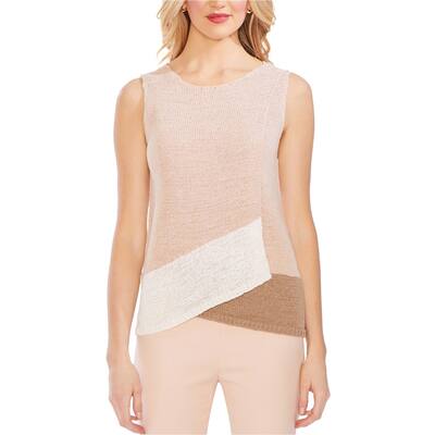 Vince Camuto Womens Foldover Pullover Sweater