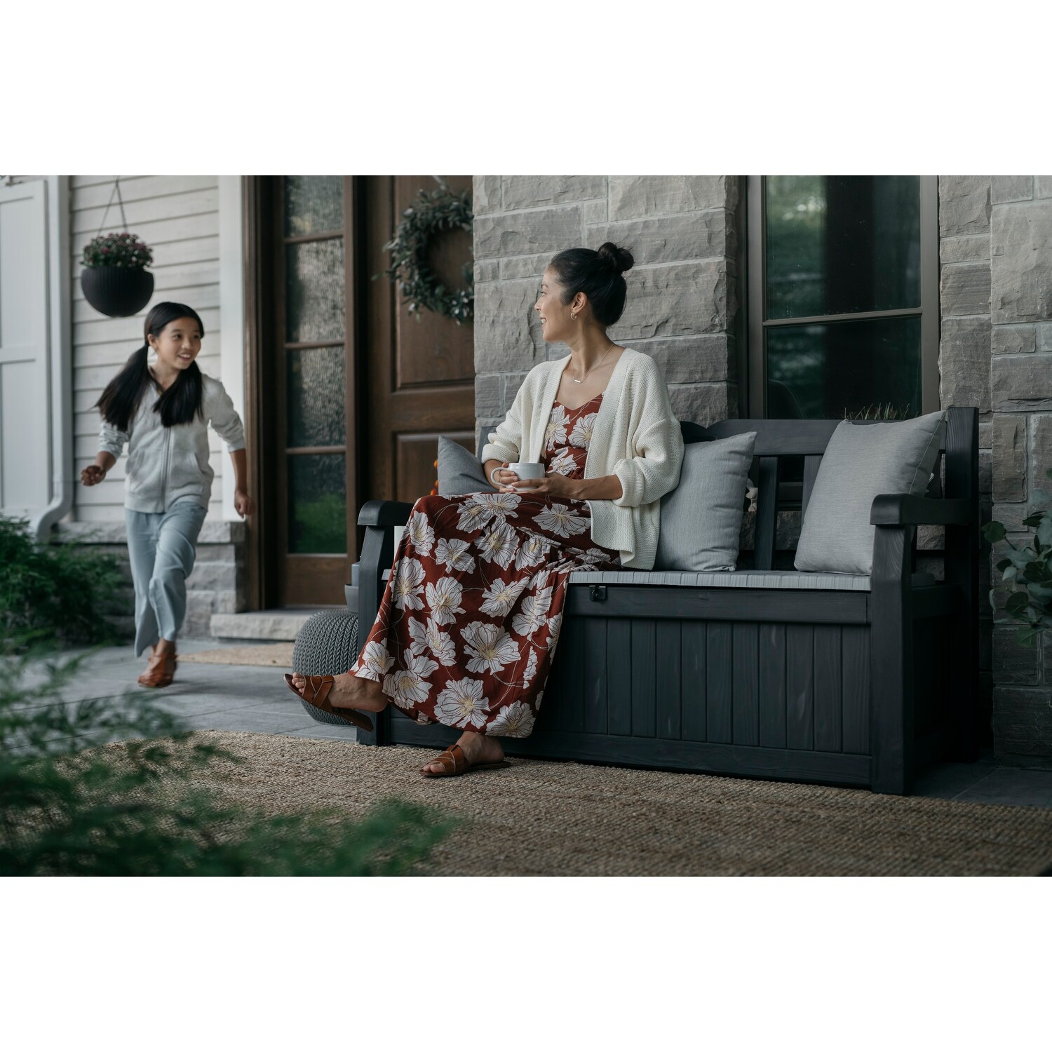 Keter storage sales bench grey