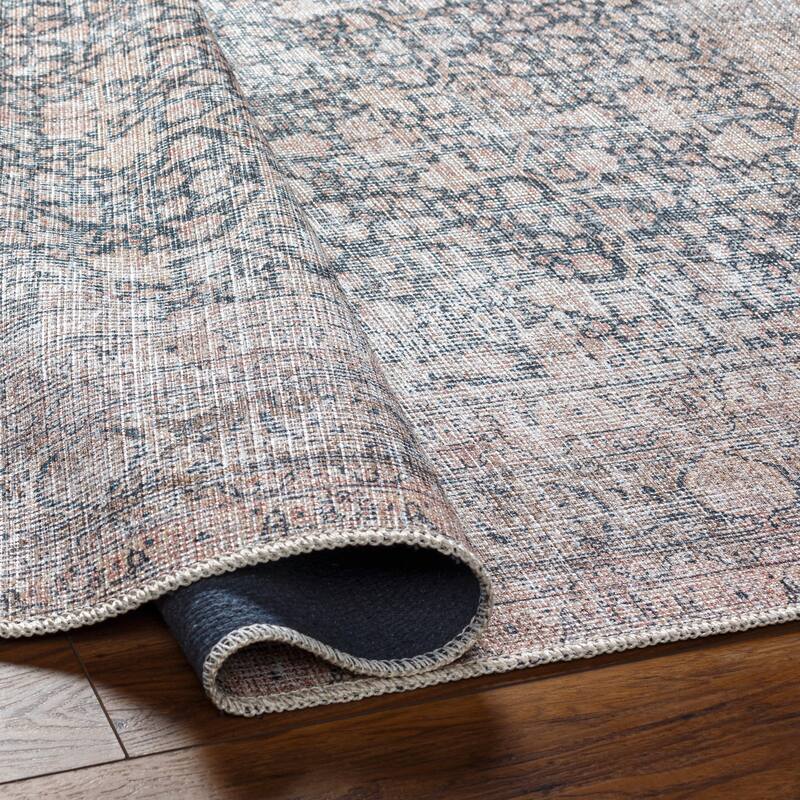 Hollan Traditional Washable Area Rug