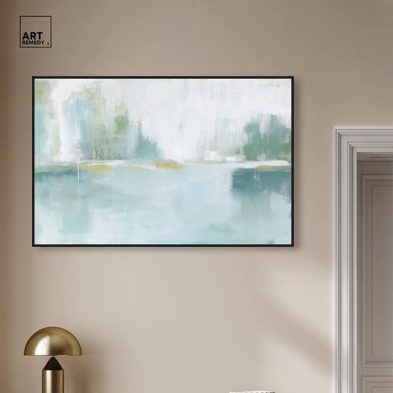 Mirrored Aqua Dream I Canvas by Art Remedy