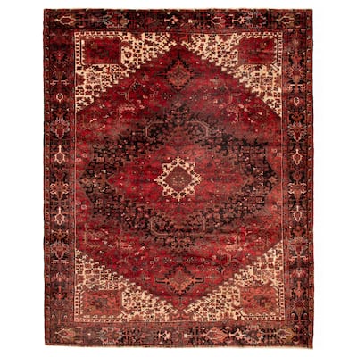 ECARPETGALLERY Hand-knotted Sarabi Red Wool Rug - 9'10 x 12'6
