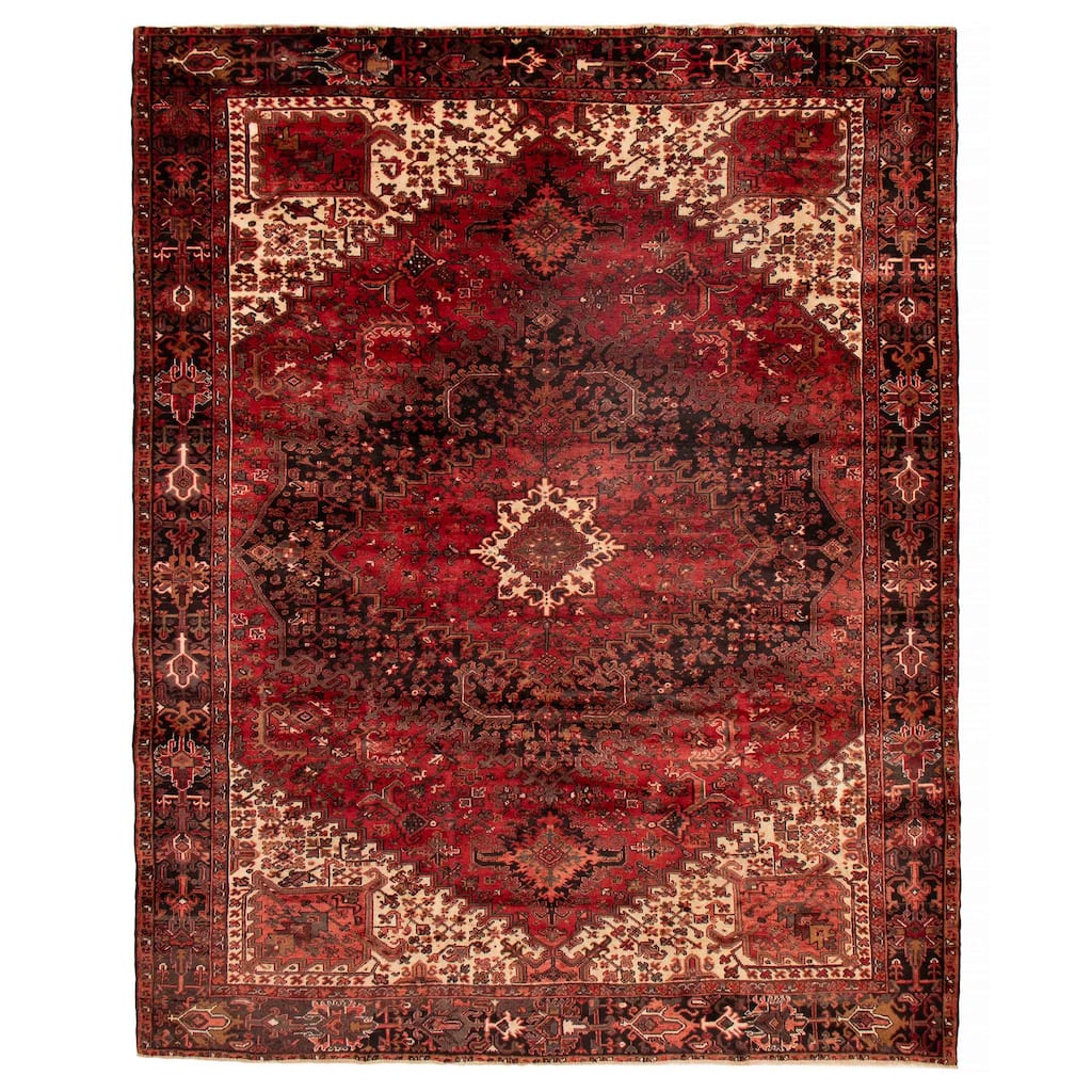ECARPETGALLERY Hand-knotted Sarabi Red Wool Rug - 9'10 x 12'6