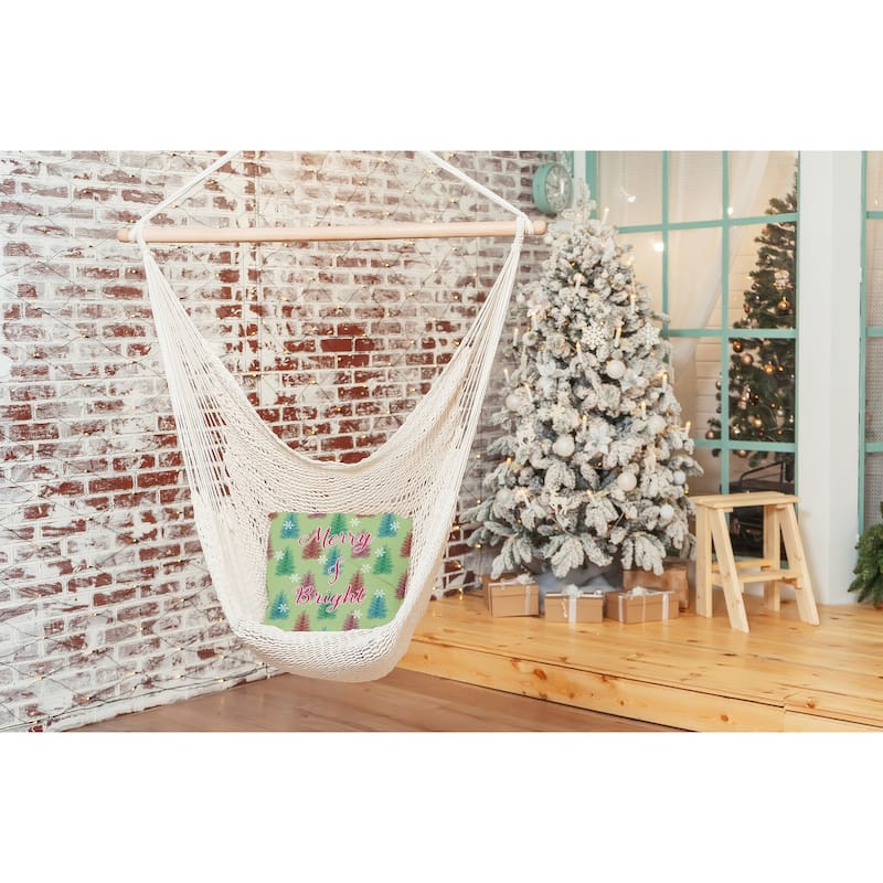 Merry and Bright Christmas Indoor/Outdoor Throw Pillow
