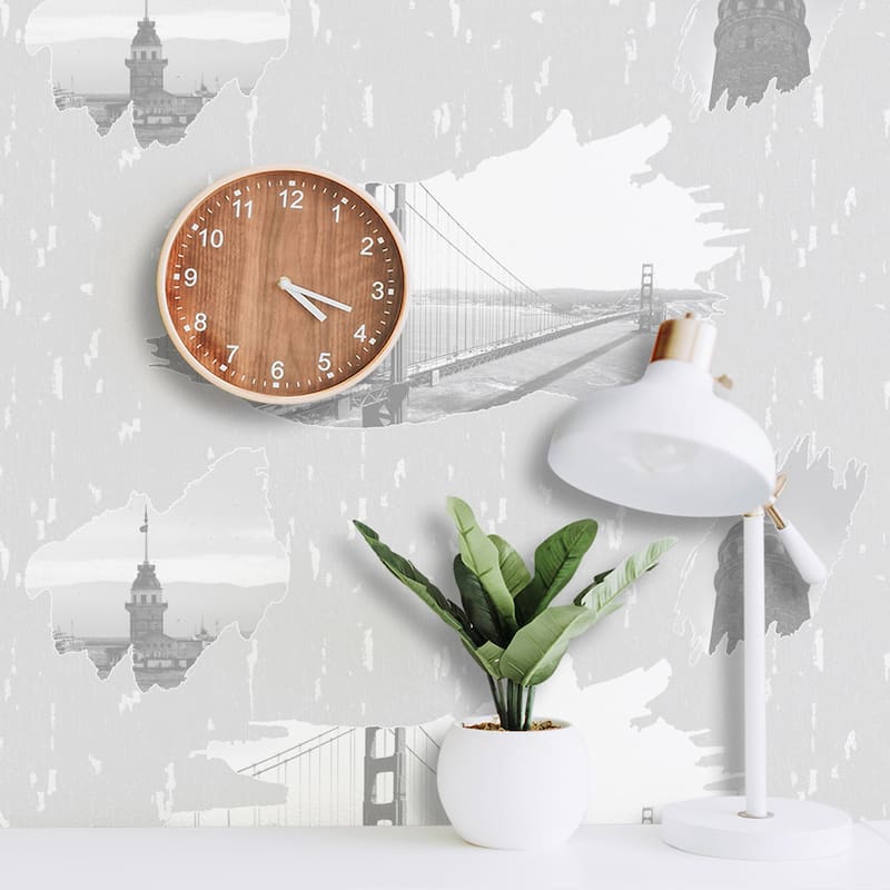 SUSSEXHOME Removable Wallpaper-Waterproof, Strippable, Light Resistance & Cleanable Wall Paper Roll-Wallpaper-Istanbul