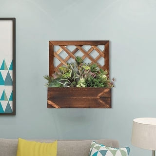 Wall Planter Wooden Hanging Air Plant Succulent Holder - Bed Bath ...