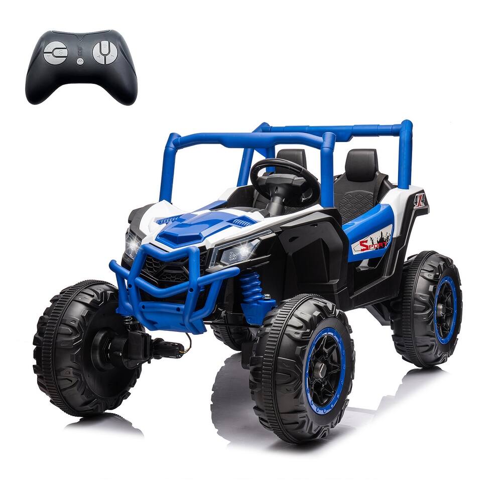 24V 2seater Side by Side 4x4 Ride on Off-Road Truck with Parent Remote Control and two safety belts