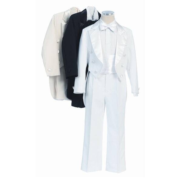 Shop Sweet Kids Little Boys White Tails Coat Shirt Bow Tie Pants