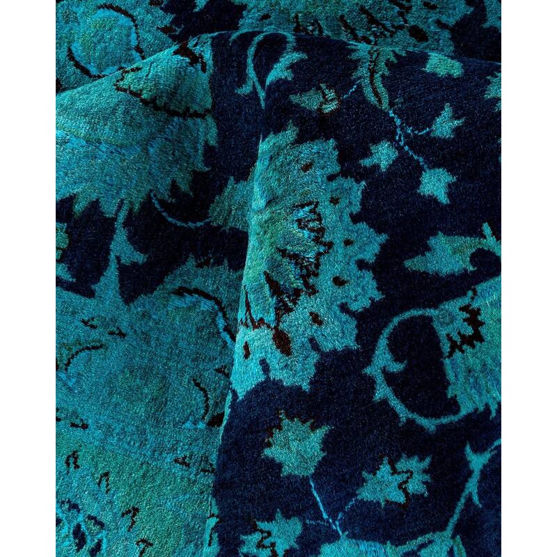 Fine Vibrance, One-of-a-Kind Hand-Knotted Area Rug - Purple, 8' 3" x 10' 5" - 8' 3" x 10' 5"