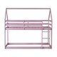 preview thumbnail 4 of 25, Rubber Wood Twin Size Floor Bunk Bed with Ladder, Low Height Design