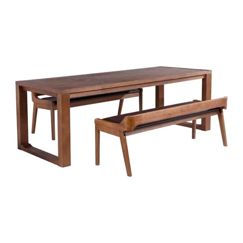 Rasmus Mid Century Wood 3 Piece Dining Set