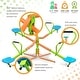 preview thumbnail 3 of 5, Outdoor Playground 360 Degree Rotating Kids Four Seats Seesaw for Age 3 Up