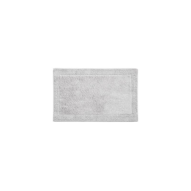 Cotton Tufted 3000 GSM Reversible Bath Rug Charcoal 21x34" - Grey