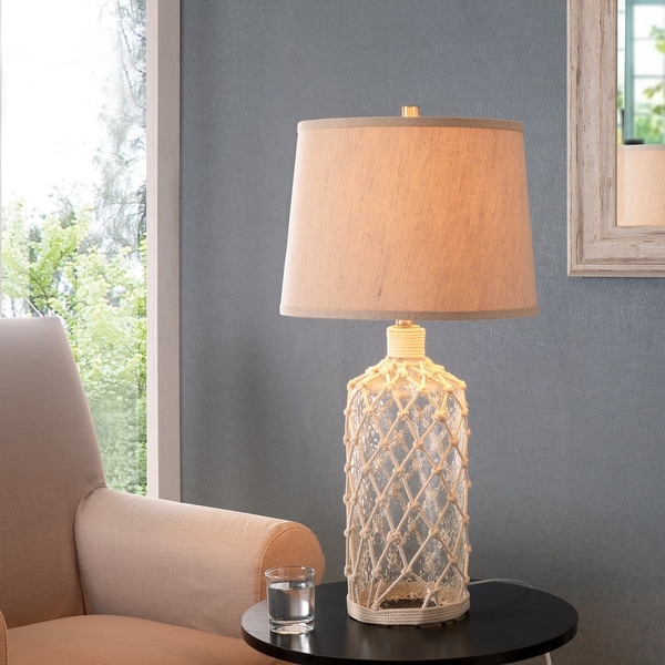 Glass and rope lamp outlet