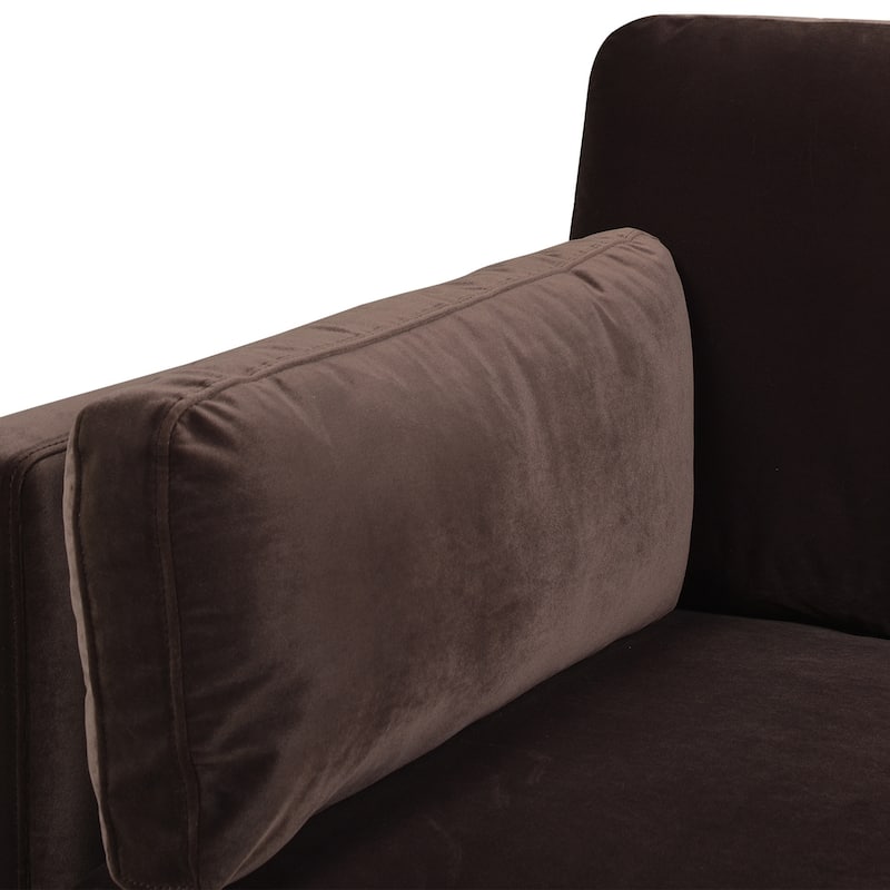 Knox 36" Modern Farmhouse Loose Pillow-Back Arm Chair