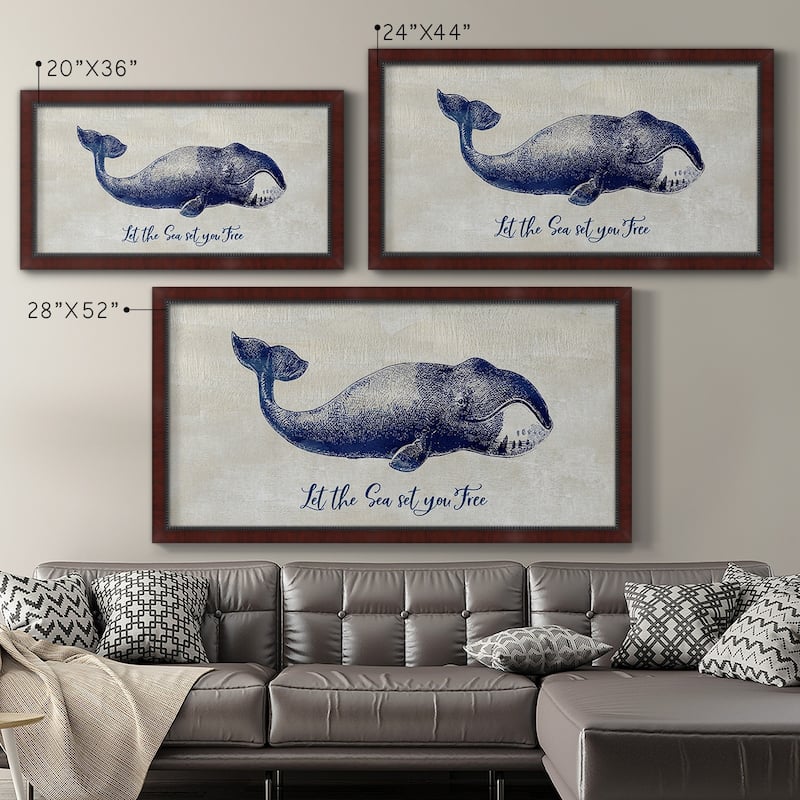Let The Sea Set You Free Premium Framed Canvas- Ready to Hang