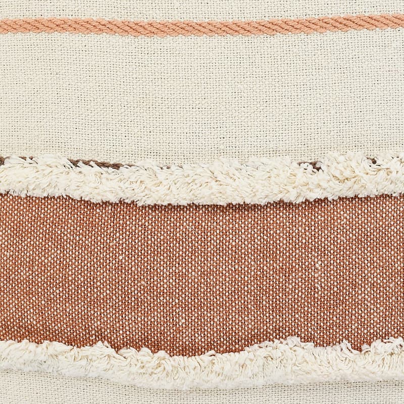 Sevita Sacral Earth Quarry Striped Throw Pillow