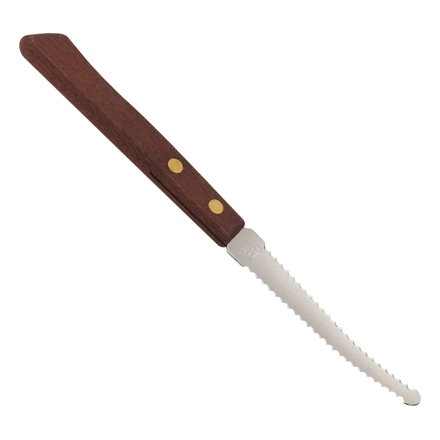 Shop Hic Curved Stainless Steel Serrated Blade Squirt Free Citrus Grapefruit Knife Brown On Sale Overstock 31591391
