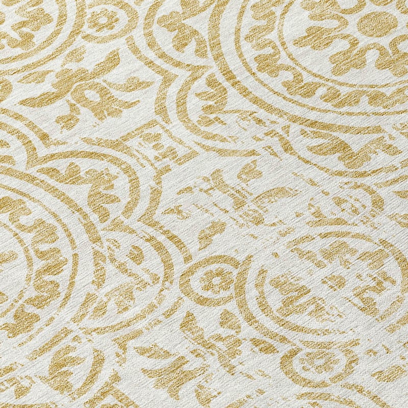 Machine Washable Indoor/ Outdoor Chantille Vintage Suzani Rug
