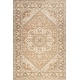 preview thumbnail 2 of 7, Evermore Medallion Wool and Cotton Area Rug