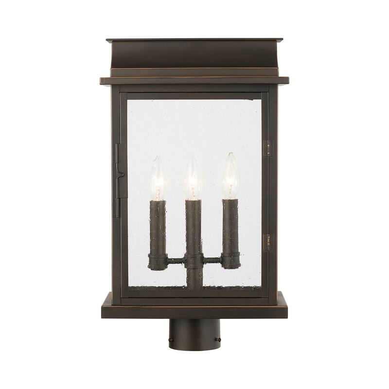 Bolton 3-light Oiled Bronze Outdoor Post Lantern