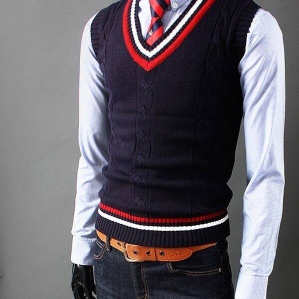 Shop Men S Knite Business Casual Slim Fit Dress Vest Tuxedo Tops 4
