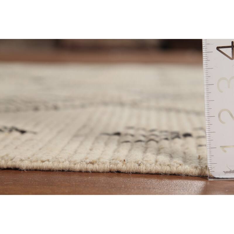 Trellis Moroccan Oriental Area Rug Handmade Wool Carpet - 5'6"x 9'8"