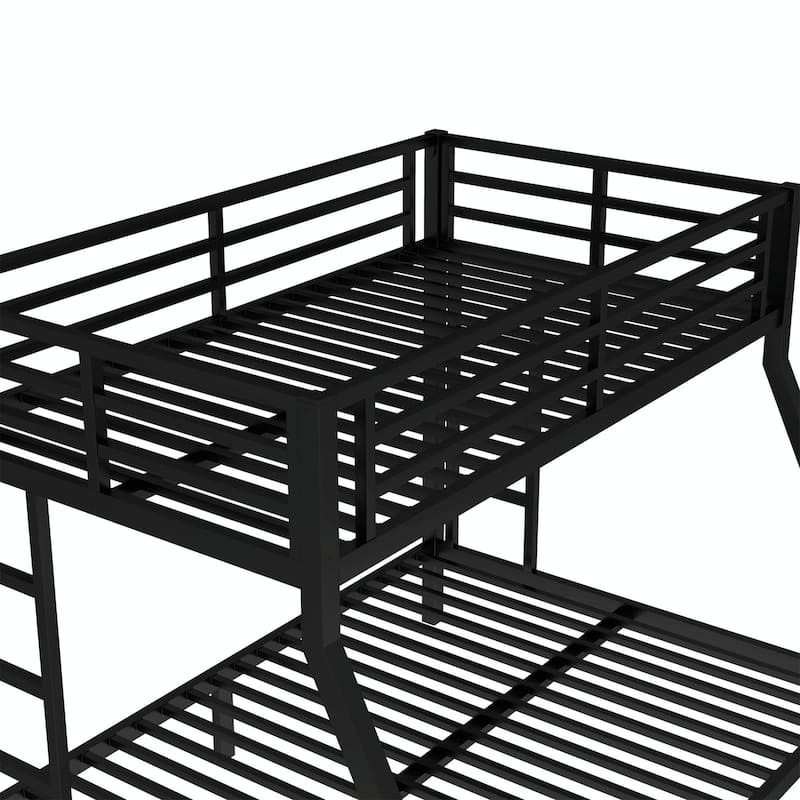 Metal Bunk Bed for Teens and Adults, Space-Saving, Noise-Reduced