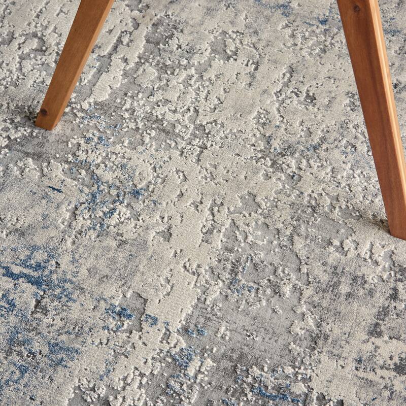 Porch & Den Meadowgrass Distressed Abstract Area Rug