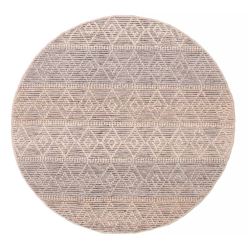 ECARPETGALLERY Braid weave Sienna Ivory Wool Rug - 4'10 x 4'10 - Ivory - 4'10 x 4'10