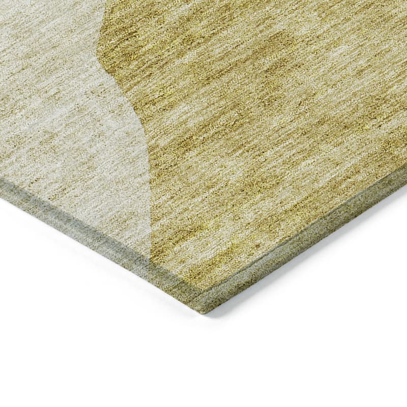 HomeRoots Abstract Transitional Rectangle Outdoor Rug