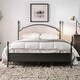 preview thumbnail 1 of 7, The Gray Barn Epona Modern Curved Metal Four Poster Bed