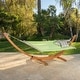 preview thumbnail 10 of 31, Richardson Outdoor Modern Hammock by Christopher Knight Home - 400 lb limit