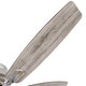 preview thumbnail 14 of 12, 52" Tranistional Glass 3-Light Low Profile Flush Mount Ceiling Fan Chandelier with Remote