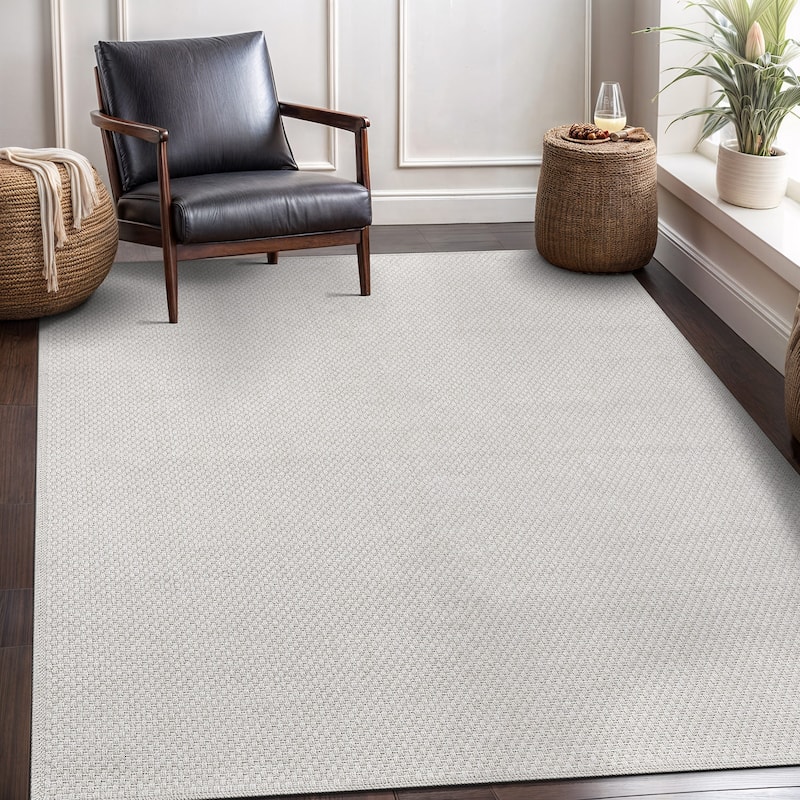 VILLADECOR Easy Jute Indoor Outdoor Weaving Area Rug