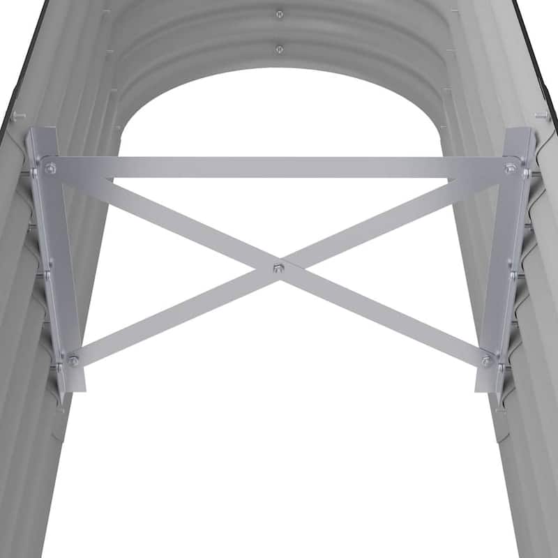 vidaXL Garden Raised Bed Patio Outdoor Raised Planter Box Powder-coated Steel