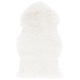 preview thumbnail 172 of 201, SAFAVIEH Handmade Natural Sheepskin Leanca 3.4-inch Thick Rug 1'4" x 2'4" - White - Rectangle