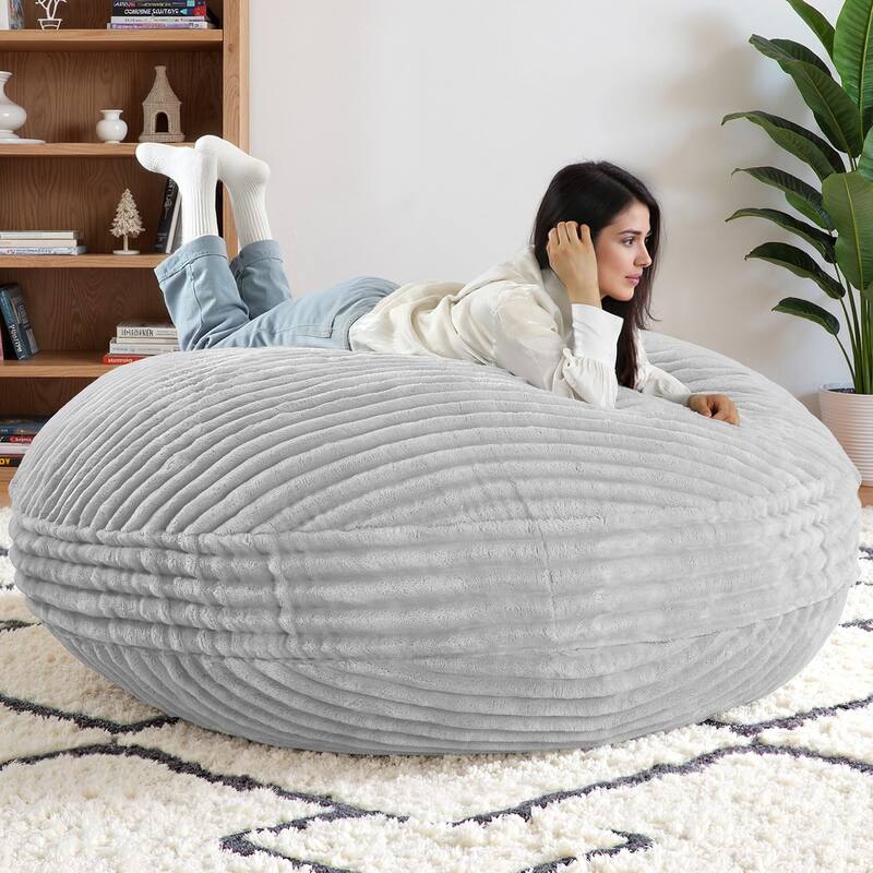 Oversized Bean Bag Chair Bean Bag Bed for Adults & Convertible