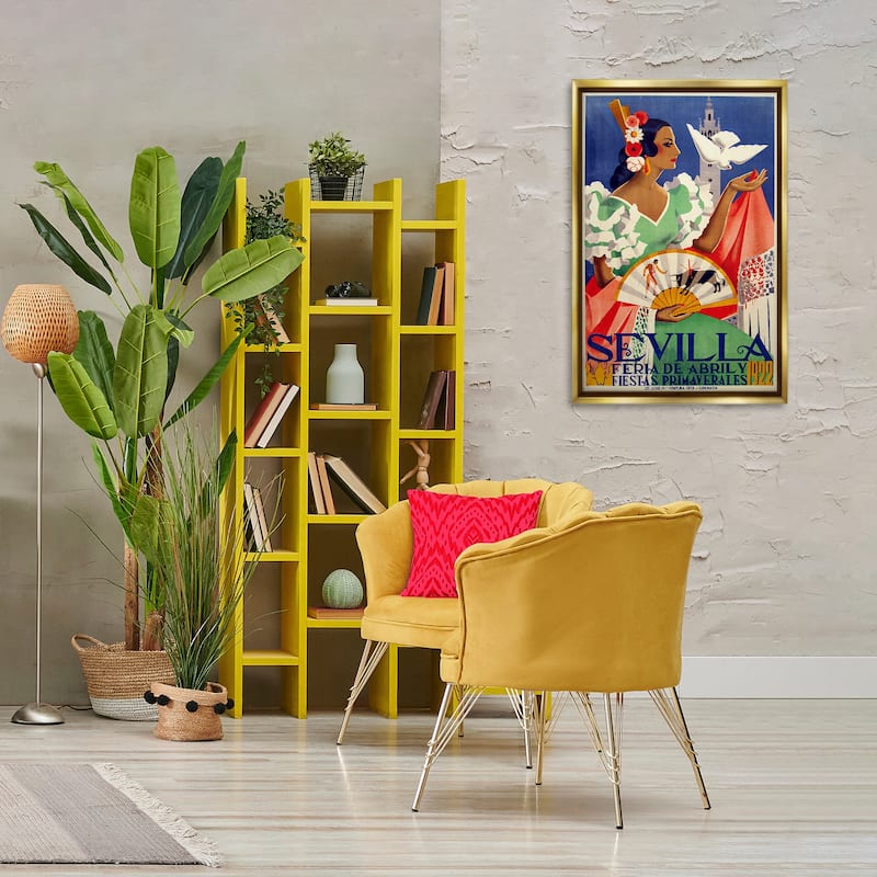 Stupell Seville Vintage Culture Framed Floater Canvas Wall Art Design By Marcus Jules