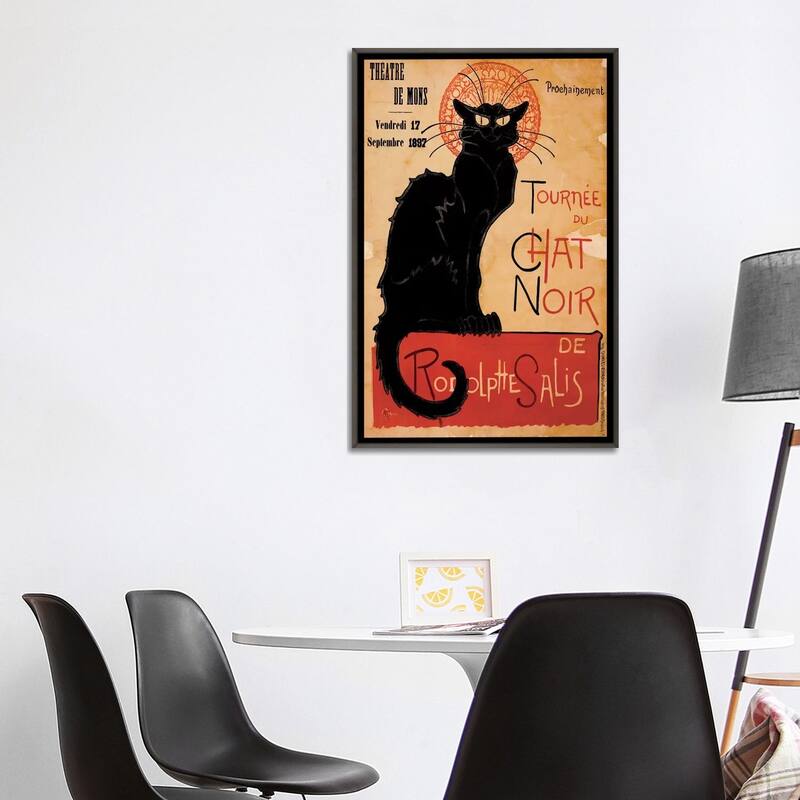 iCanvas "Tournee du Chat Noir Advertising Vintage Poster" by Unknown Artist Framed