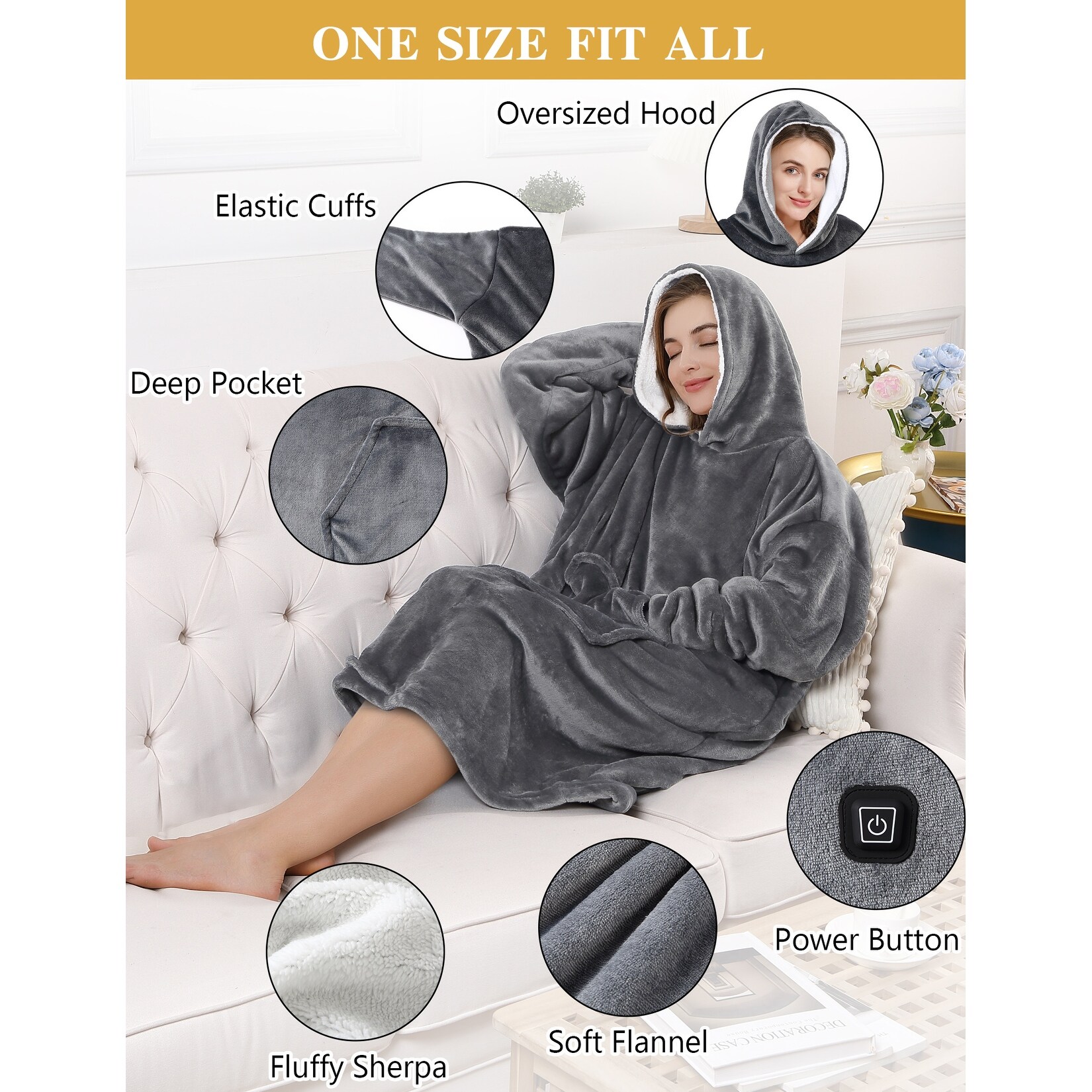 Electric blanket online hoodie