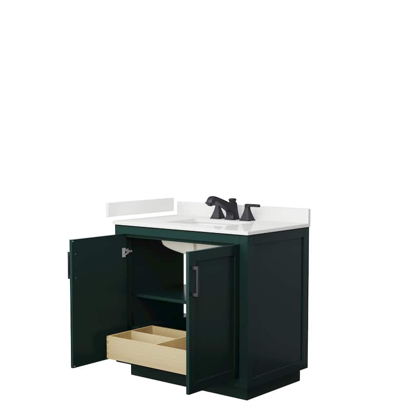 Miranda 36-inch Single Vanity, Quartz Top