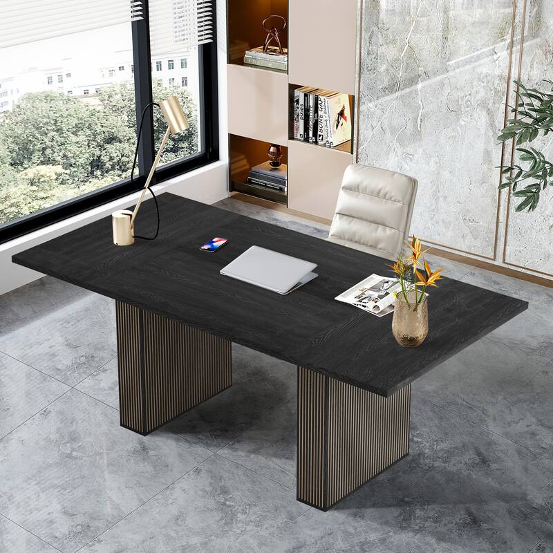 78-inch Wooden Rectangular Dining Table