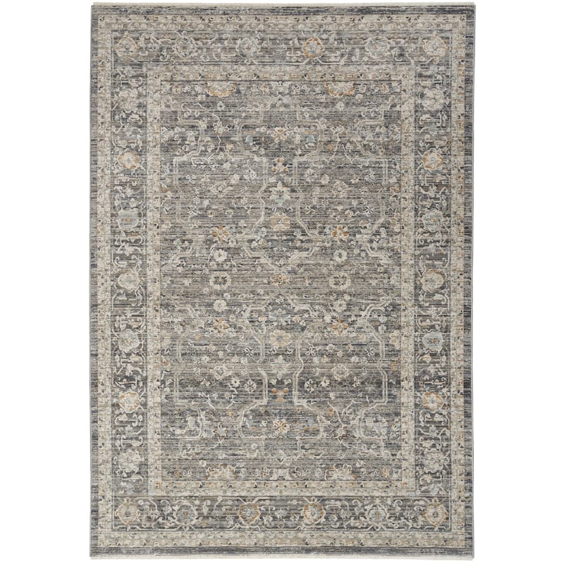 Nourison Nyle Indoor only Grey Persian Area Rug