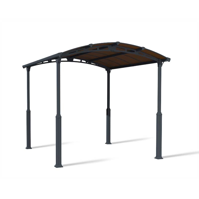 Alpine 12 ft. Gray RV Carport and Boat Shelter - 12ft. x 14 ft.