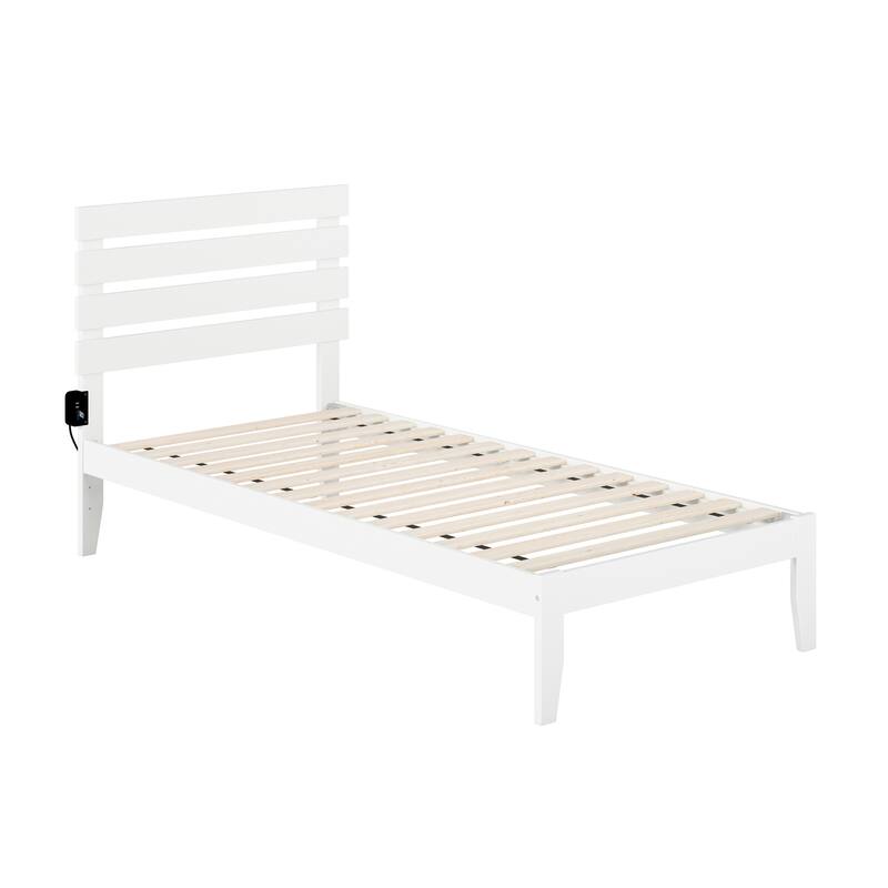 Oxford Platform Bed with USB Charger