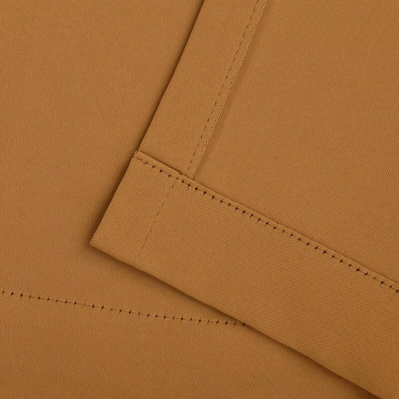 Superior Solid Machine Washable Room Darkening Grommet Blackout Curtains, Set of 2